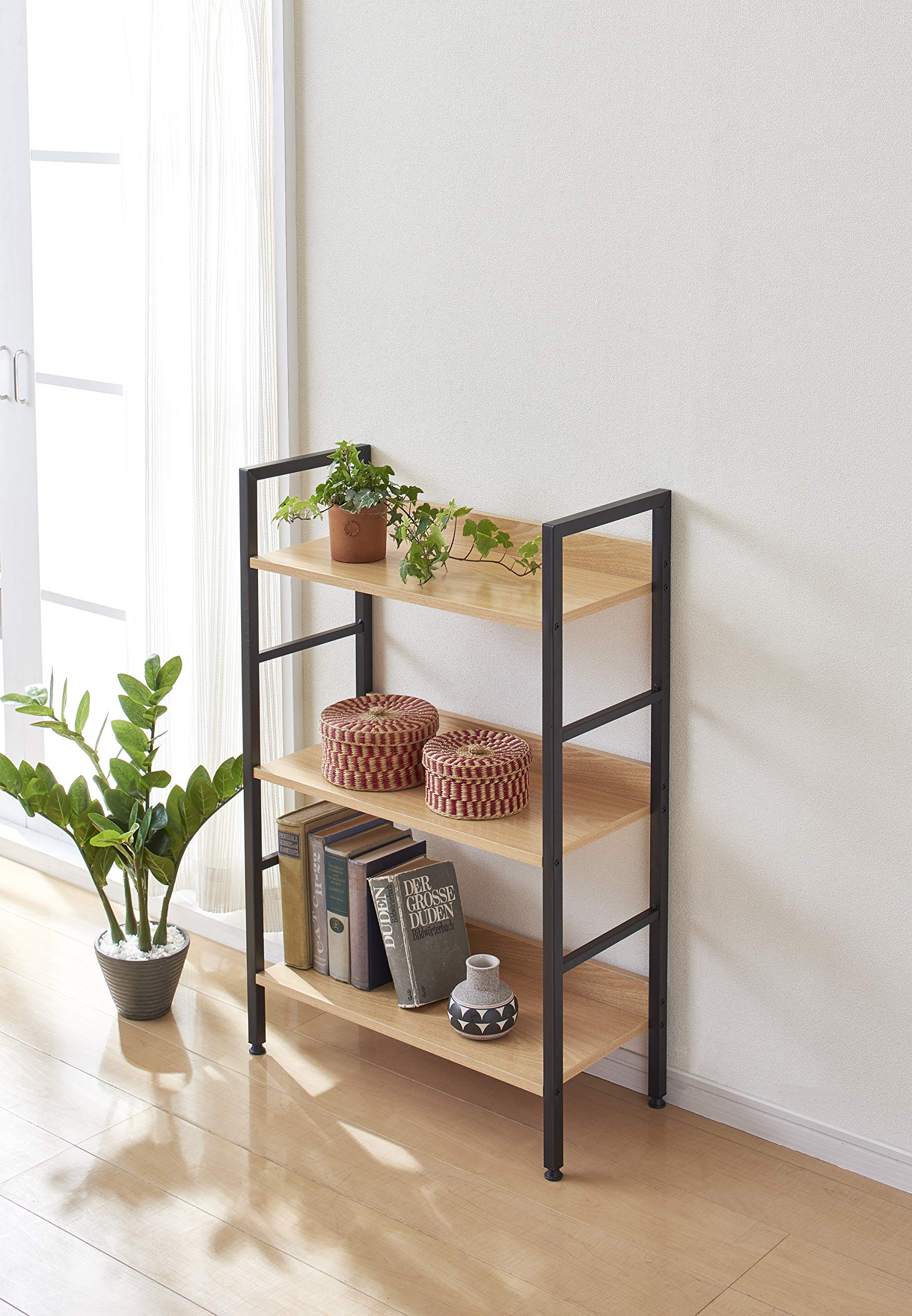 Amazon｜パール金属 収納 シェルフ 棚 ラック 幅60 3段 シンプル N